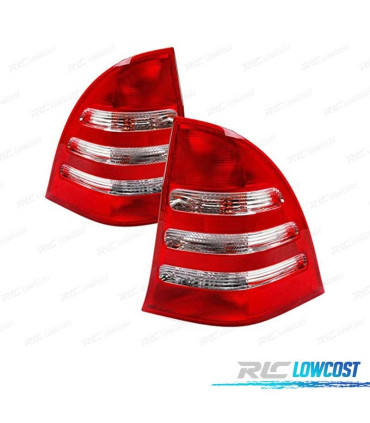 FANALI POSTERIORI MERCEDES BENZ CLASSE C W203 SW 00-07 BIANCO ROSSO