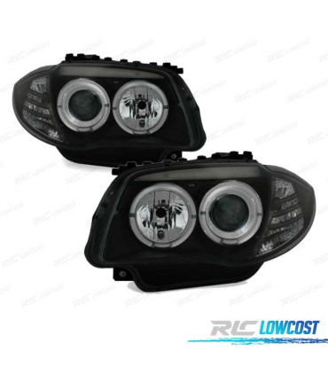FARI BMW E81 E87 E82 E88 ANGEL EYES SFONDO NERO