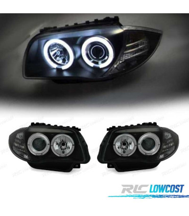 FARI BMW E81 E87 E82 E88 ANGEL EYES SFONDO NERO