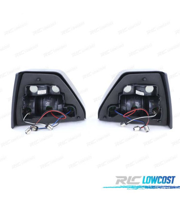 FANALI A LED PER VOLKSWAGEN VW GOLF 2 83-91 ROSSO AFFUMICATO LED