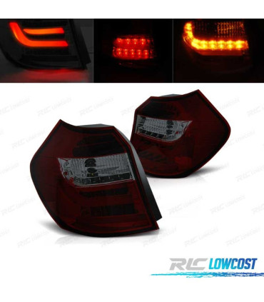 FANALI BMW E87 08-11 ROSSO FUMÉ LED