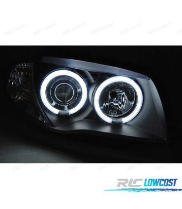 FARI BMW E81 E87 E82 E88 ANGEL EYES CCFL FONDO NERO