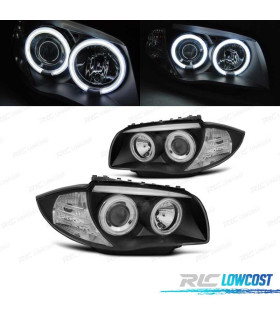 FARI BMW E81 E87 E82 E88 ANGEL EYES CCFL FONDO NERO