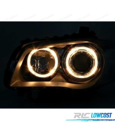 FARI BMW E81 E87 E82 E88 ANGEL EYES FONDO CROMATO GRIGIO