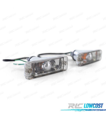 FRECCIE LATERALI VOLKSWAGEN VW GOLF JETTA POLO CRISTALLO CHIARO NERO CON LUCI DI POSIZIONE