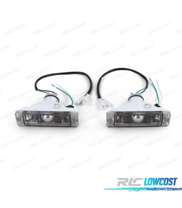 FRECCIE LATERALI VOLKSWAGEN VW GOLF JETTA POLO CRISTALLO CHIARO NERO CON LUCI DI POSIZIONE