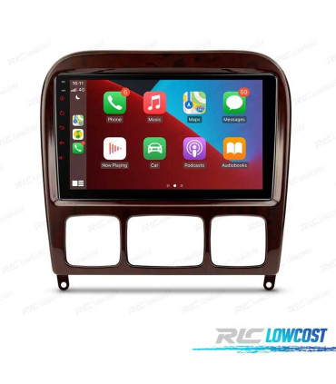 RADIO GPS ANDROID 10 PER MERCEDES CLASSE S W220 98-05 4G