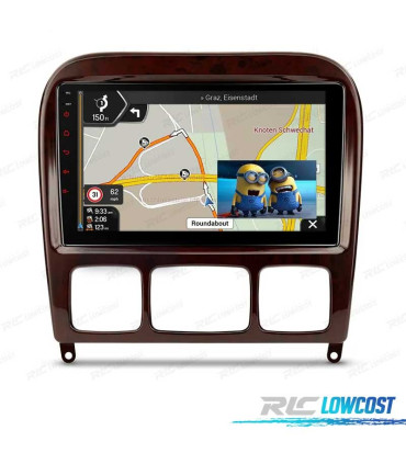 RADIO GPS ANDROID 13 PER MERCEDES CLASSE S W220 98-05