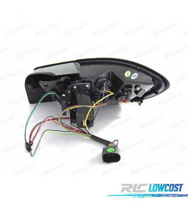 FANALI PER SEAT IBIZA 08-12 LIGHT BAR ROSSO CROMATO 3 PORTE