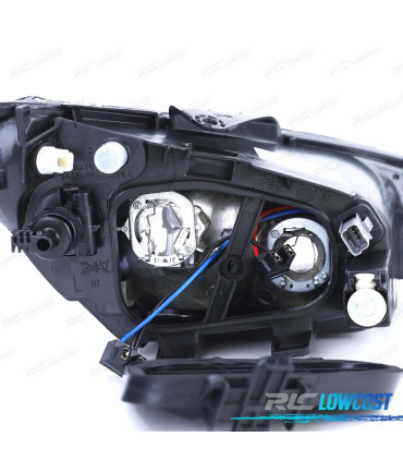 FARI PEUGEOT 206 03-06 CABRIO HATCHBACK SW GTI NERO H7