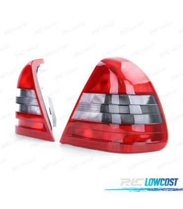 FANALI MERCEDES CLASSE C W202 93-97 ROSSO BIANCO