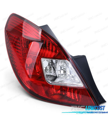 FANALE SINISTRO OPEL CORSA D 06- ROSSO BIANCO
