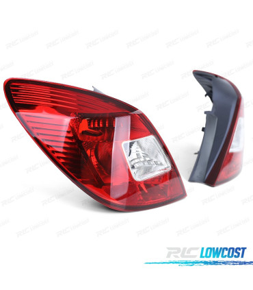 FANALI OPEL CORSA D 06- ROSSO BIANCO