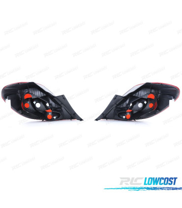 FANALI OPEL CORSA D 06- ROSSO BIANCO