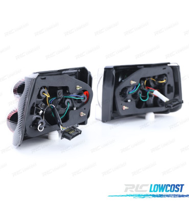 FANALI SEAT IBIZA 6K 93-99 ROSSO NERO