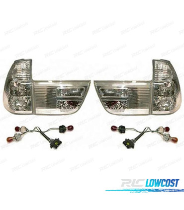FANALI PER BMW X5 E53 99-03 CROMATI ARGENTATI
