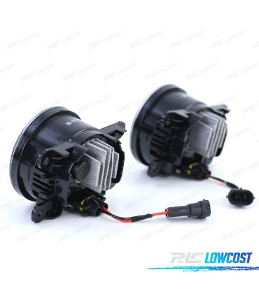 FARI ANTINEBBIA VARI MODELLI LED CITROEN DACIA FORD JAGUAR NISSAN OPEL PORSCHE PEUGEOT RENAULT 01-15 NERO FUMÉE