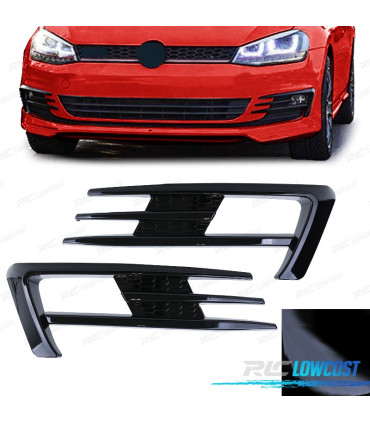 GRIGLIE NEBBIA VOLKSWAGEN VW GOLF 7 12-17 LOOK GTI NERO LUCIDO