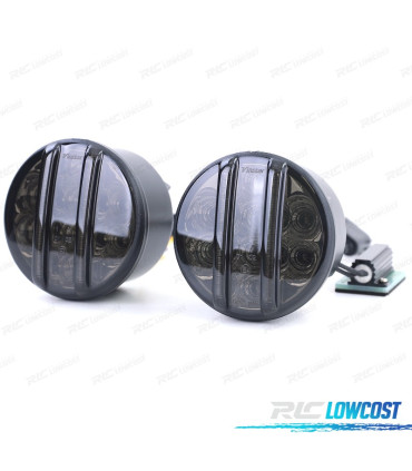 FRECCIE ANTERIORI PER JEEP WRANGLER JK 07- LED NERO FUMÈ