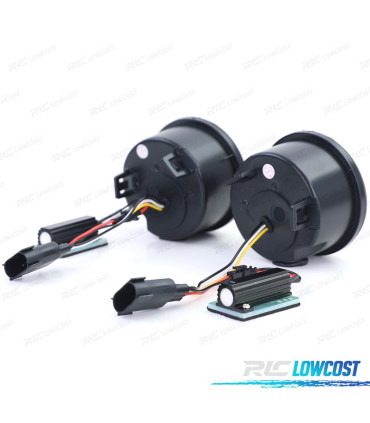 FRECCIE ANTERIORI PER JEEP WRANGLER JK 07- LED NERO FUMÈ