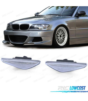 FRECCIE LATERALI PER BMW E46 COUPE CABRIO 03-07 LED BIANCO