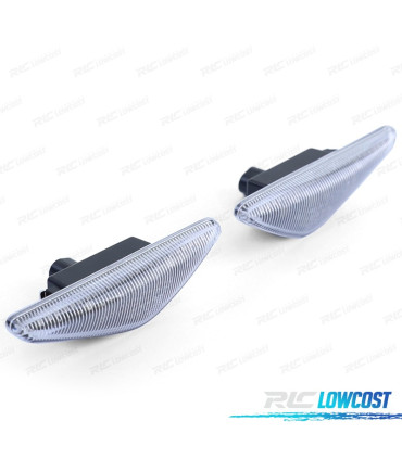 FRECCIE LATERALI PER BMW E46 COUPE CABRIO 03-07 LED BIANCO