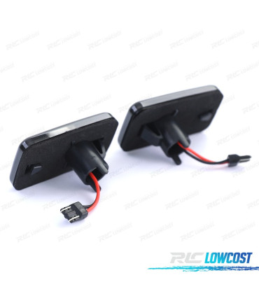 FRECCIE LATERALI PER VOLKSWAGEN VW AUDI A LED NERO FUMÉ