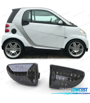 FRECCIE LATERALI PER SMART FORTWO 451 07- LED NERO