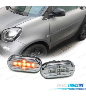 FRECCIE LATERALI PER SMART FORTWO 453 14- LED CROMATO