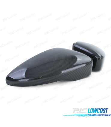 GUSCIO SPECCHI PER VOLKSWAGEN VW SCIROCCO PASSAT BEETLE IN CARBONIO