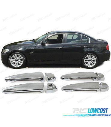 GUSCIO MANIGLIA PORTA PER BMW E87 X6 E71 SERIE 3 E90 CROMATO