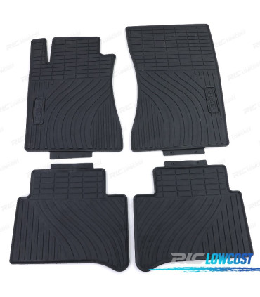 TAPPETINI IN GOMMA MERCEDES CLASSE E W211 S211 02-09 4 PEZZI