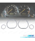 CERCHI QUADRO STRUMENTI VOLKSWAGEN VW GOLF 3 91-97 CROMATI