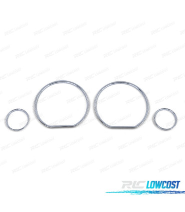 CERCHI QUADRO STRUMENTI VOLKSWAGEN VW GOLF 3 91-97 CROMATI