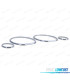 CERCHI QUADRO STRUMENTI VOLKSWAGEN VW GOLF 3 91-97 CROMATI