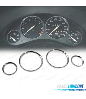 CERCHI QUADRO STRUMENTI PER OPEL CORSA B TIGRA A CROMATI