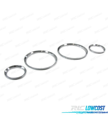 CERCHI QUADRO STRUMENTI PER OPEL CORSA B TIGRA A CROMATI