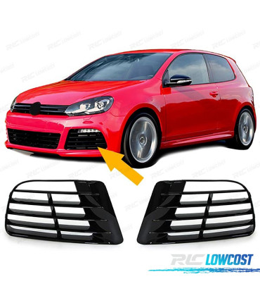 GRIGLIE NEBBIA VOLKSWAGEN VW GOLF 6 5K1 09-13 R20 NERO LUCIDO