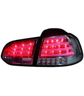 FANALI PER VOLKSWAGEN VW GOLF 6 08-12 LED FONDO CROMATO