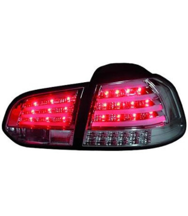 FANALI PER VOLKSWAGEN VW GOLF 6 08-12 LED FONDO CROMATO