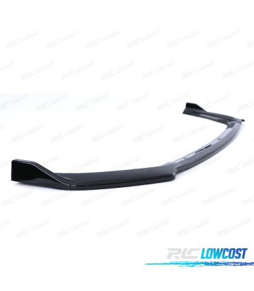 SPOILER LIP PER VOLKSWAGEN VW POLO 6 2G AW 17- NERO LUCIDO