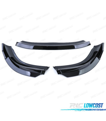 SPOILER LIP PER VOLKSWAGEN VW POLO 9N3 05-09 NERO LUCIDO