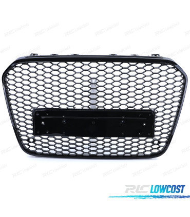 GRIGLIA AUDI A6 C7 4G 10-14 PDC LOOK RS NERO LUCIDO