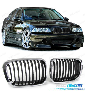 GRIGLIE PER BMW E46 SEDAN TOURING 98-01 ASPECTO M NERO CROMATO