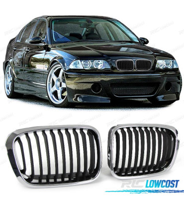 GRIGLIE PER BMW E46 SEDAN TOURING 98-01 ASPECTO M NERO CROMATO