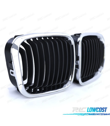 GRIGLIE PER BMW E46 SEDAN TOURING 98-01 ASPECTO M NERO CROMATO