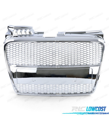 GRIGLIA PER AUDI A4 B7 04-09 LOOK S LINE CROMO PDC