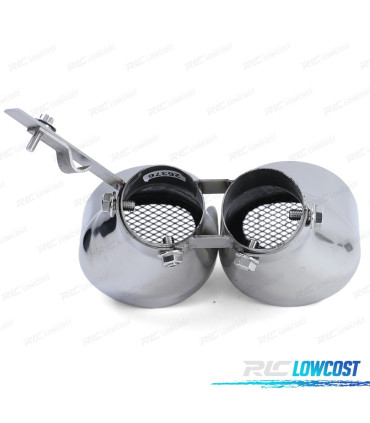 TERMINALE SCARICO MERCEDES CLASSE C W203 00-07 CROMATO