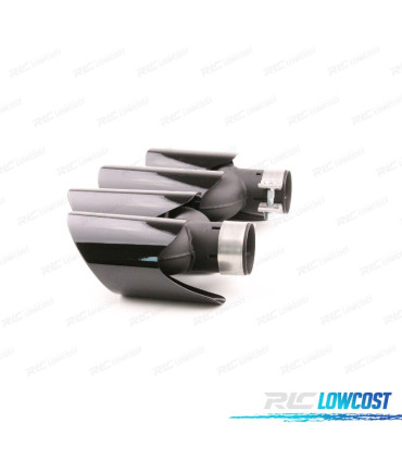 TERMINALI SCARICO PORSCHE MACAN 95B 14-17 LOOK GTS NERO