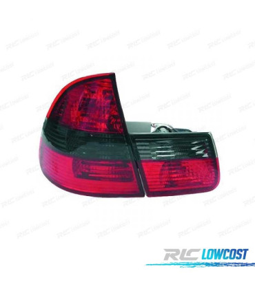 FANALI BMW E46 TOURING 98-05 ROSSO AFFUMICATO